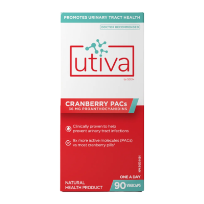 Utiva Cranberry PACs 90 Capsules